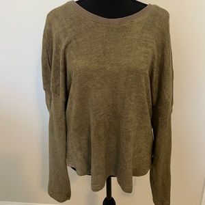 Olive Green Lowback Sweater